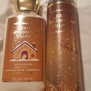 Bath & Body Works Jolly Gingerbread Village Body Lotion & Mist